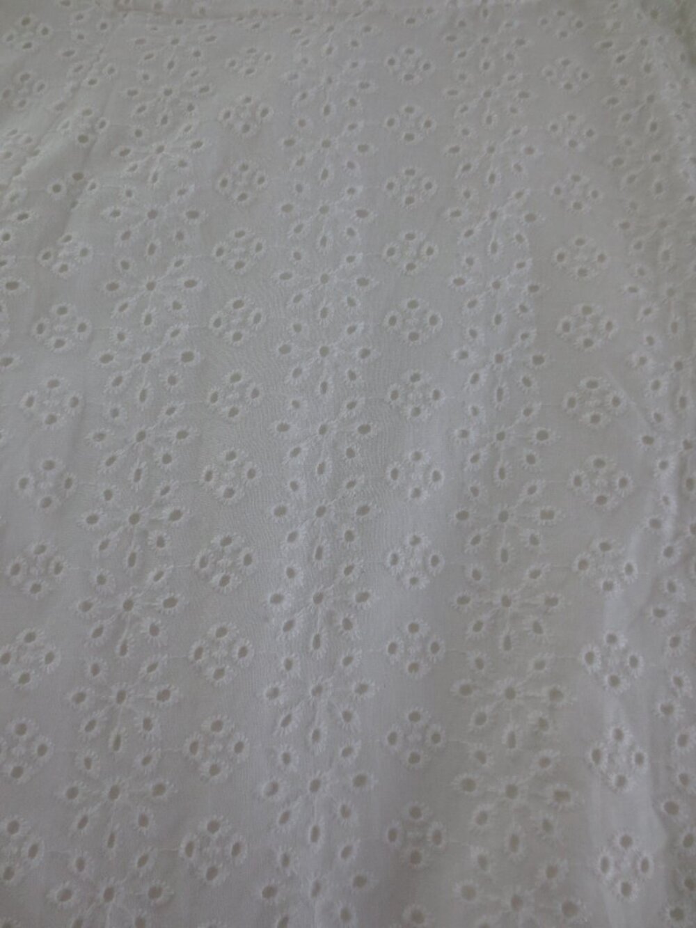 Unique Vintage Cottage Core White Fit & Flare Cotton Dress - Picture 8 of 13